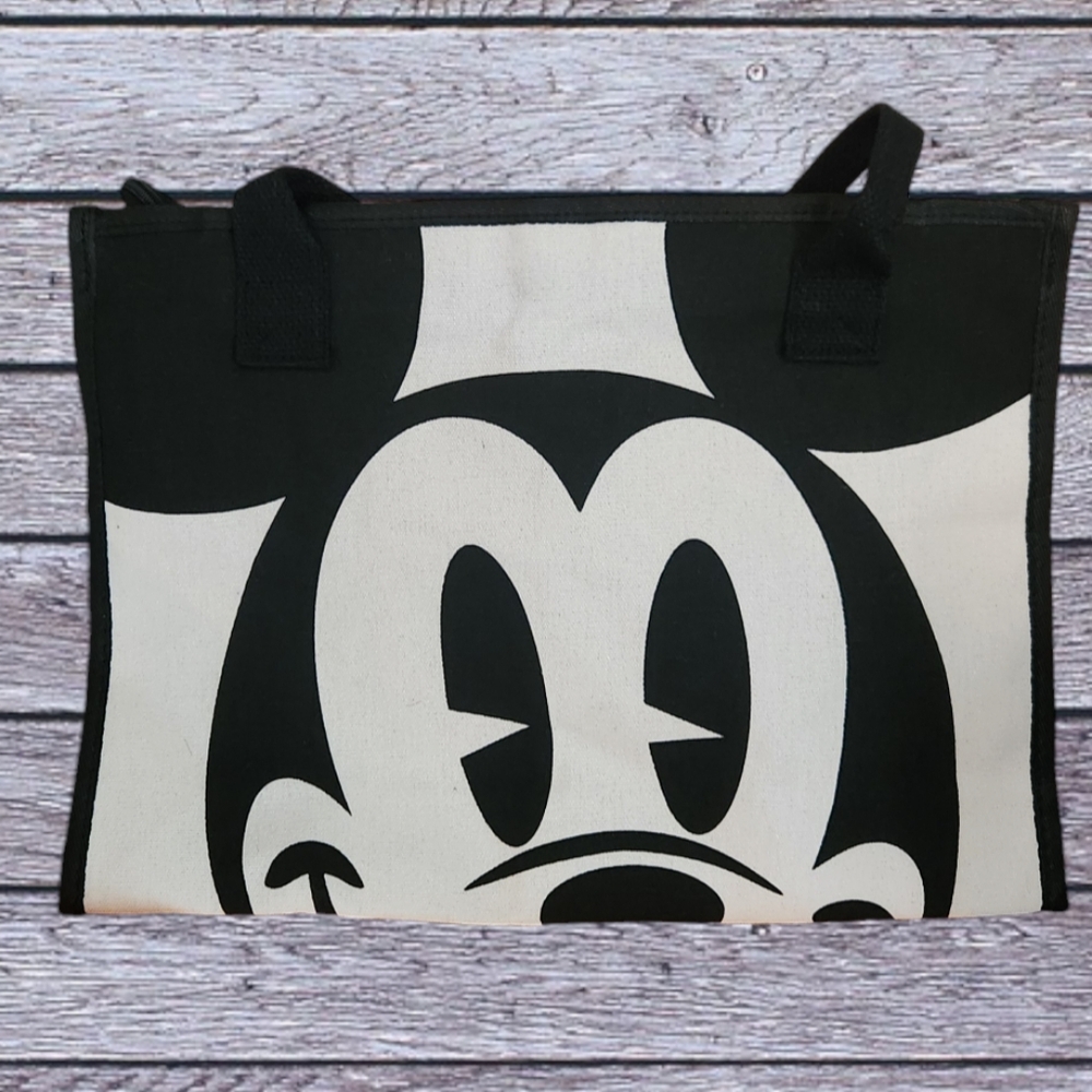 Disney Black & White Mickey Canvas Tote